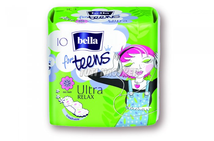 Bella For Teens eü.betét Ultra relax (zöld), 10 db