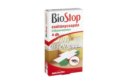 BioStop csótánycsapda (irtószermentes), 4 db