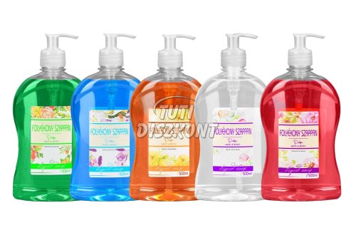 Dalma folyékony szappan pumpás vegyes színek 5 szín, 500 ml