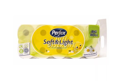 Perfex WC papír 10 tekercses 3 rétegű parfüm 125 lapos kamil, 10 tek