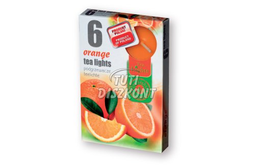 Teamécses illatos narancs, 6 db