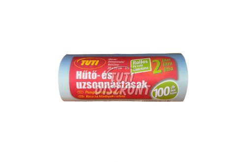 TUTI hűtőtasak 2 liter, 20x30 cm, roll, 100 db