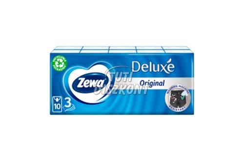 Zewa Deluxe papírzsebkendő 3 rétegű 10X10db Normál, 10 db