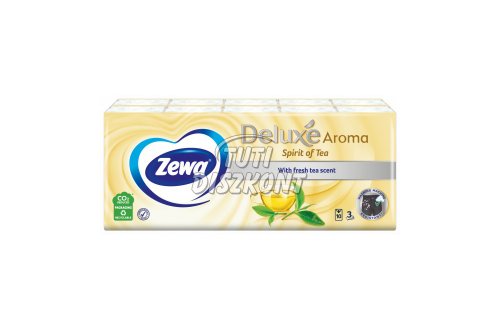 Zewa Deluxe papírzsebkendő 3 rétegű 10X10db Spirit of tea, 10 db