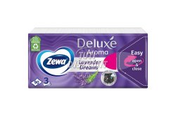 Zewa Deluxe papírzsebkendő 3 rétegű 90db Levendula, 90 db
