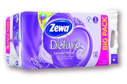 Zewa Deluxe WC papír 16 tekercses 3 rétegű Levendula, 16 tek