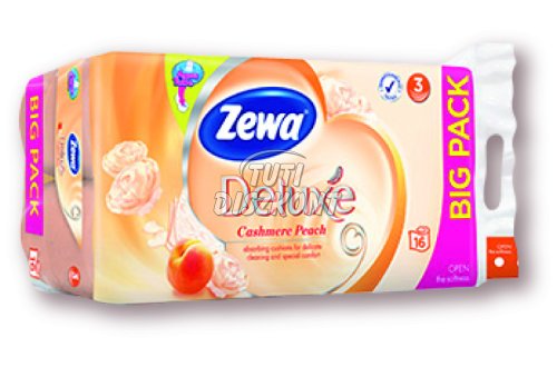 Zewa Deluxe WC papír 16 tekercses 3 rétegű Barack, 16 tek