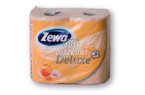 Zewa Deluxe WC papír 3 rétegű 4 tekercses Barack, 4 tek