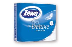Zewa Deluxe WC papír 3 rétegű Fehér, 4 tek