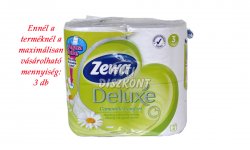Zewa Deluxe WC papír 4 tekercses 3 rétegű Kamilla, 4 tek