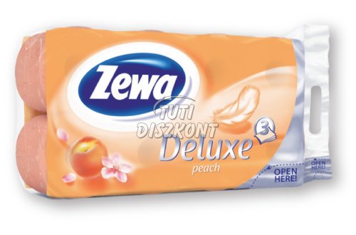 Zewa Deluxe WC papír 8 tekercses 3 rétegű Barack, 8 tek