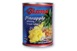 Giana ananász darabok tz., 580 ml