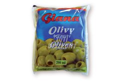 Giana olivabogyó magozott zöld tasakos, 195 G