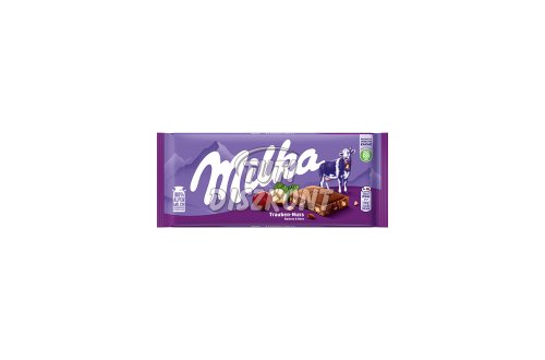 Milka táblás csokoládé 100gr Mazsola-mogyoró X, 100 g