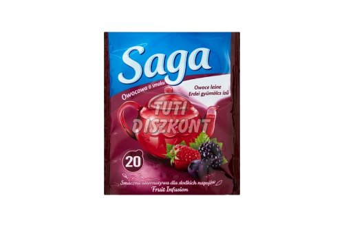 Saga teafilter erdei gyümölcs, 20 db