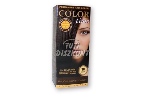 Color Time hajfesték 10-fekete, 1 db