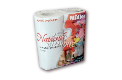 Müller Natural kéztörlő 2 rétegű 50 lapos, 2 TEK