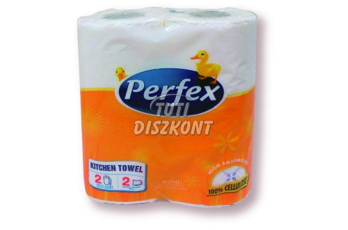 Perfex konyhai törlő 2 rétegű 2 tekercses, 2 TEK