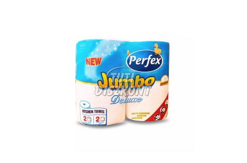 Perfex konyhai törlő Jumbo Deluxe 2 rétegű 2 tekercs 200 lap, 2 TEK