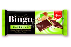 BINGO mogyorós krémmel töltött tejtábla, 90 G