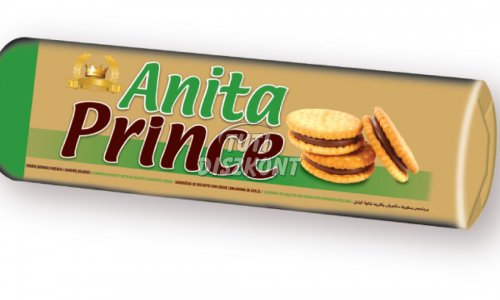 Anita Prince töltött keksz mogyorós, 125 G