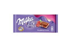 Milka táblás csokoládé 100gr Málna X, 100 g