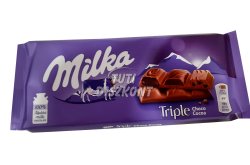 Milka táblás csokoládé 90gr Tripla Csoki X, 90 g