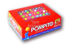 Pompito Super 10 szemes tutti-frutti ízű rágógumi, 19 g