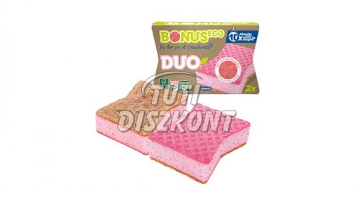 Bonus Duo karcmentes mosogatószivacs 2db-os B146, 2 db