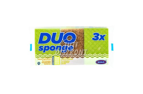 Bonus Duo karcmentes mosogatószivacs 3db-os B146, 3 db