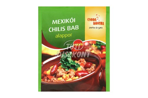 Csoda Konyha alappor Mexikói chilis bab, 45 G