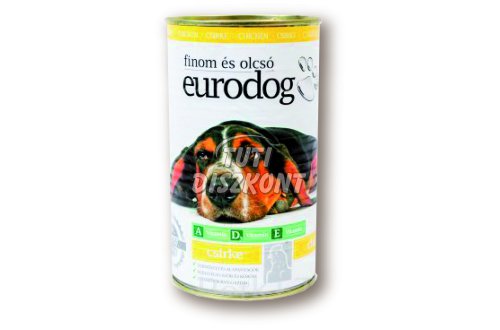 Euro dog kutyakonzerv csirke, 1240 g