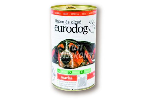 Euro dog kutyakonzerv marha, 1240 g