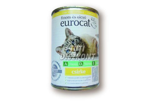 Euro cat cicakonzerv csirke, 415 g