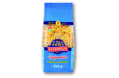 Gyermelyi száraztészta 8t gyufametélt, 250 G