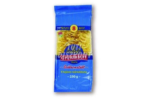 Gyermelyi száraztészta 8t szélesmetélt, 250 G