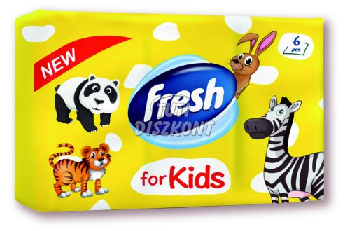 Fresh illatos papírzsebkendő Kids 6*10, 6 db