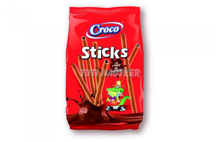 CROCO csokoládékrémmel töltött pálcika, 80 G