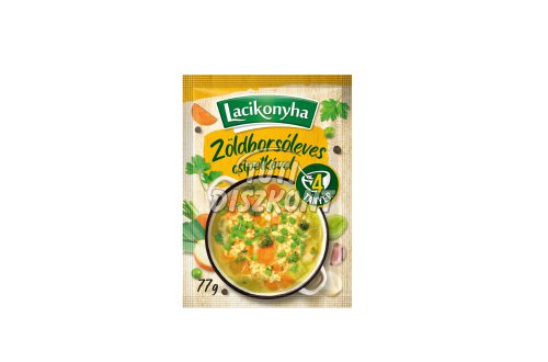 Lacikonyha zöldborsóleves csipetkével 3/4 tányéros, 77 G