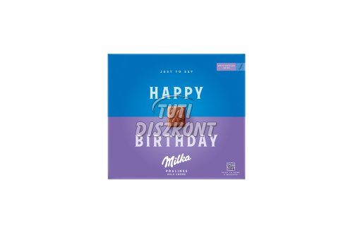 I Love Milka desszert Happy Birthday tejkrémes, 110 G