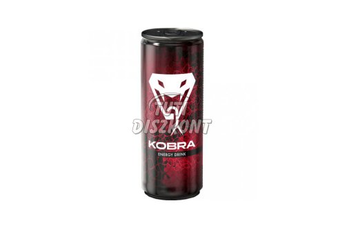 Kobra energiaital fémdobozos, 250 ML