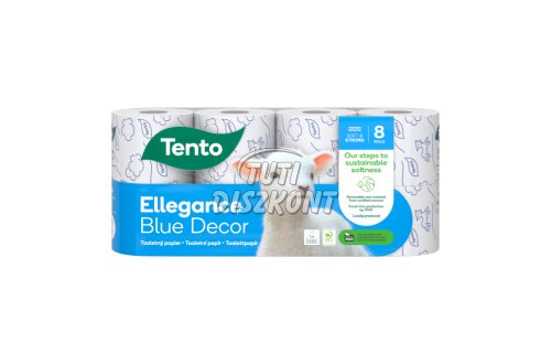 Tento WC papír 8 tek, 3 rtg, Ellegance Blue Decor, 8 TEK