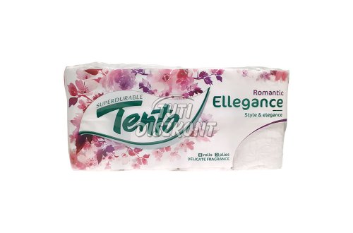 Tento WC papír 8 tek, 3 rtg, Ellegance Pink Decor, 8 TEK