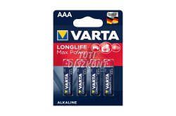 Varta Longlife Max Power alkáli elem AAA B4, 1 CS