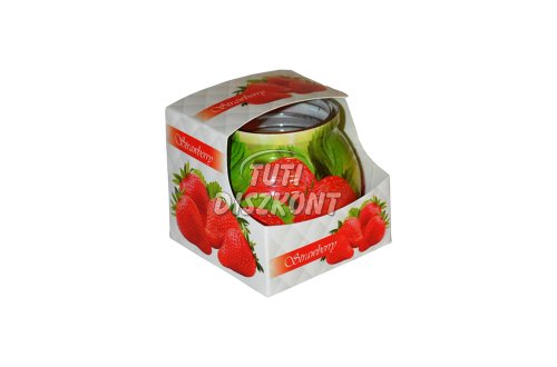 Illatgyertya poharas eper, 1 db