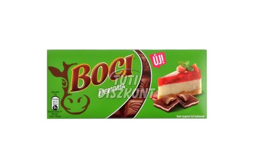 Boci táblás csokoládé tej epertorta, 90 g