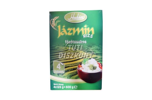 Hadászi főzőtasakos rizs jázmin 4*125gr, 500 g