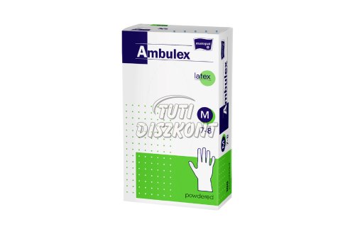 Ambulex Latex kesztyű púderes M, 100 db