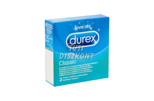 Durex óvszer Classic 3db, 3 DB