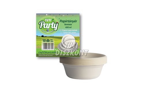 Tuti Party Papírtányér leveses 400ml, 10 db